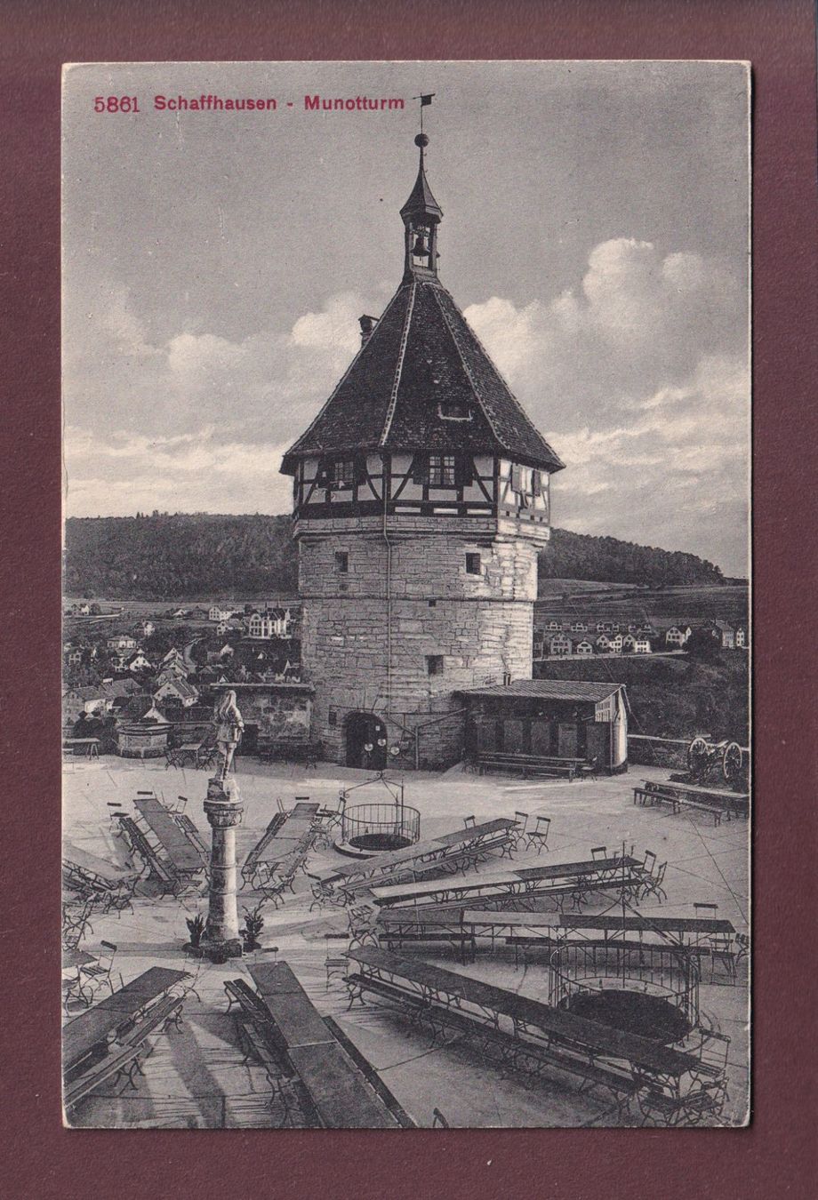 Cartoline postali: SCHAFFHAUSEN - Munot – Usato da Pully venduto da nicecards