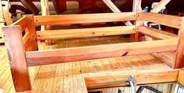 HOCHBETT/EINZELBETT MASSIVHOLZ  
