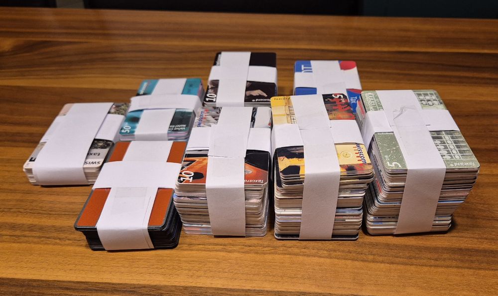 Swisscom Cartes de téléphone: Alte Sammlung Taxcard CH – D'occasion à Roveredo GR par vegas64