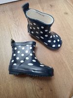 Gummistiefel Kinder Gr. 19 dunkelblau gepunktet NEU