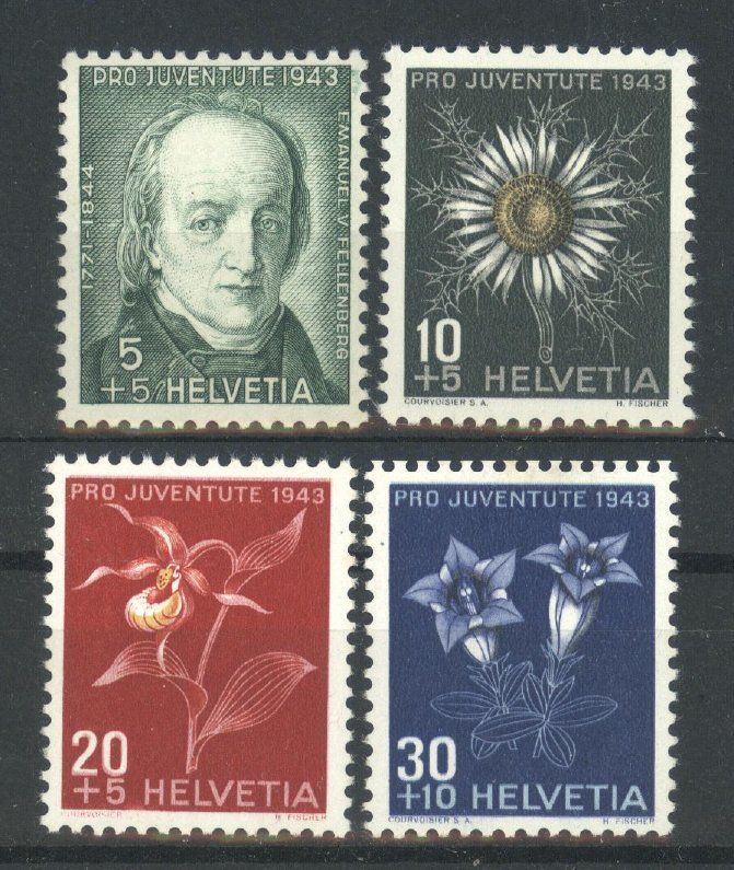 Tutti i francobolli: 1943, Pro Juventute, ohne Falz ** – Nuovo (secondo la descrizione) da Willisau venduto da Vollstempel