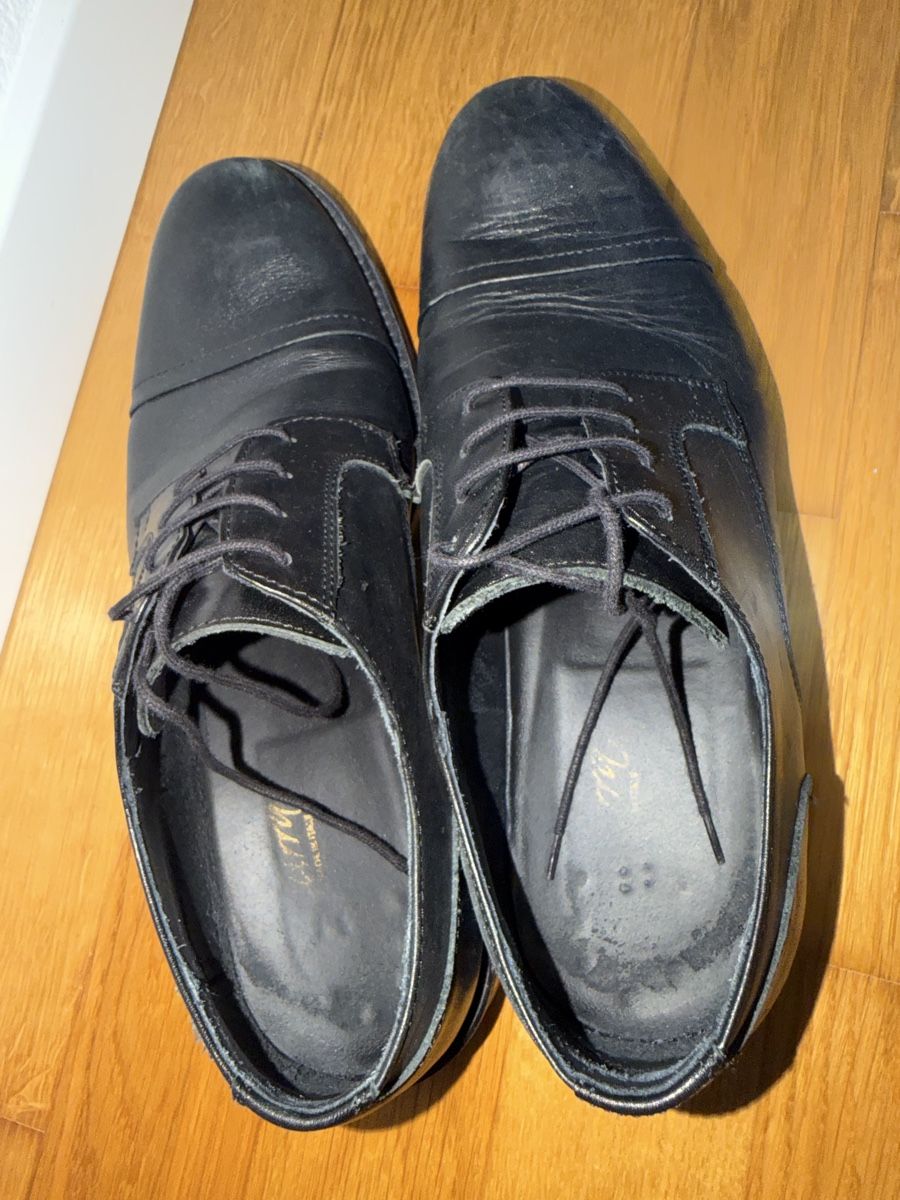 Herrenschuhe: Schwarze Lederschuhe, Grösse 42 – Gebraucht aus Möhlin von romano19 1