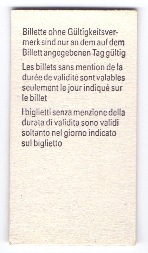 Biglietti: Billette Leuk - Leukerbad – Usato da Langenthal venduto da Sammlungs_aus 1