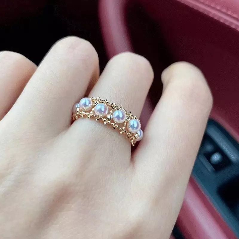 Anelli: Akoya Perlen Ring 18k Gold – Nuovo e nell'imballaggio originale da Sarnen venduto da Yingsperlen1 1
