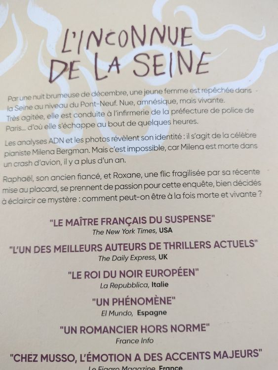 L inconnue de la promo seine