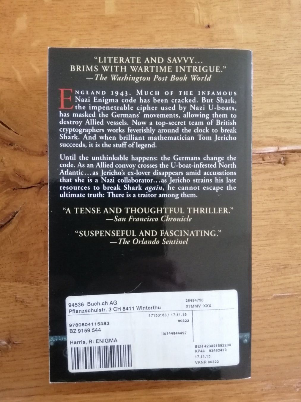 Libri: Enigma, Taschenbuch englisch – Usato da Langenthal venduto da Handstrick 1