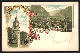 Vorläufer-Lithographie Altdorf / Uri, 1