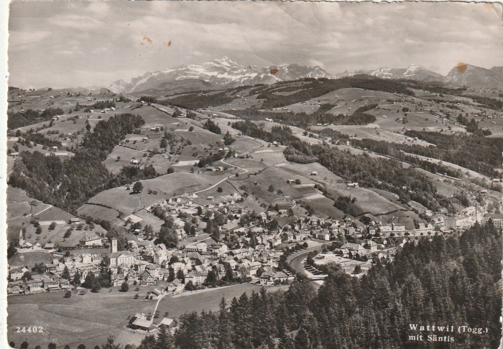 Cartoline postali: Wallwil Flugaufnahme – Usato da Lumbrein venduto da made02
