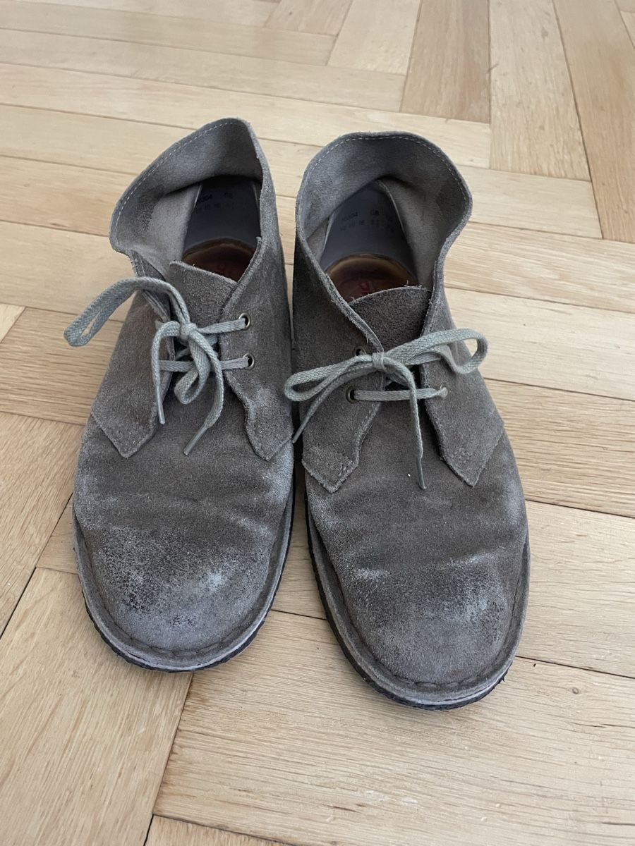 Clarks Herrenschuhe: Clarks Desert Boot suede grey used condition – Gebraucht aus Zürich von sar_c828
