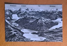 Vogelschau Panoramapostkarte Raum Zentralschweiz