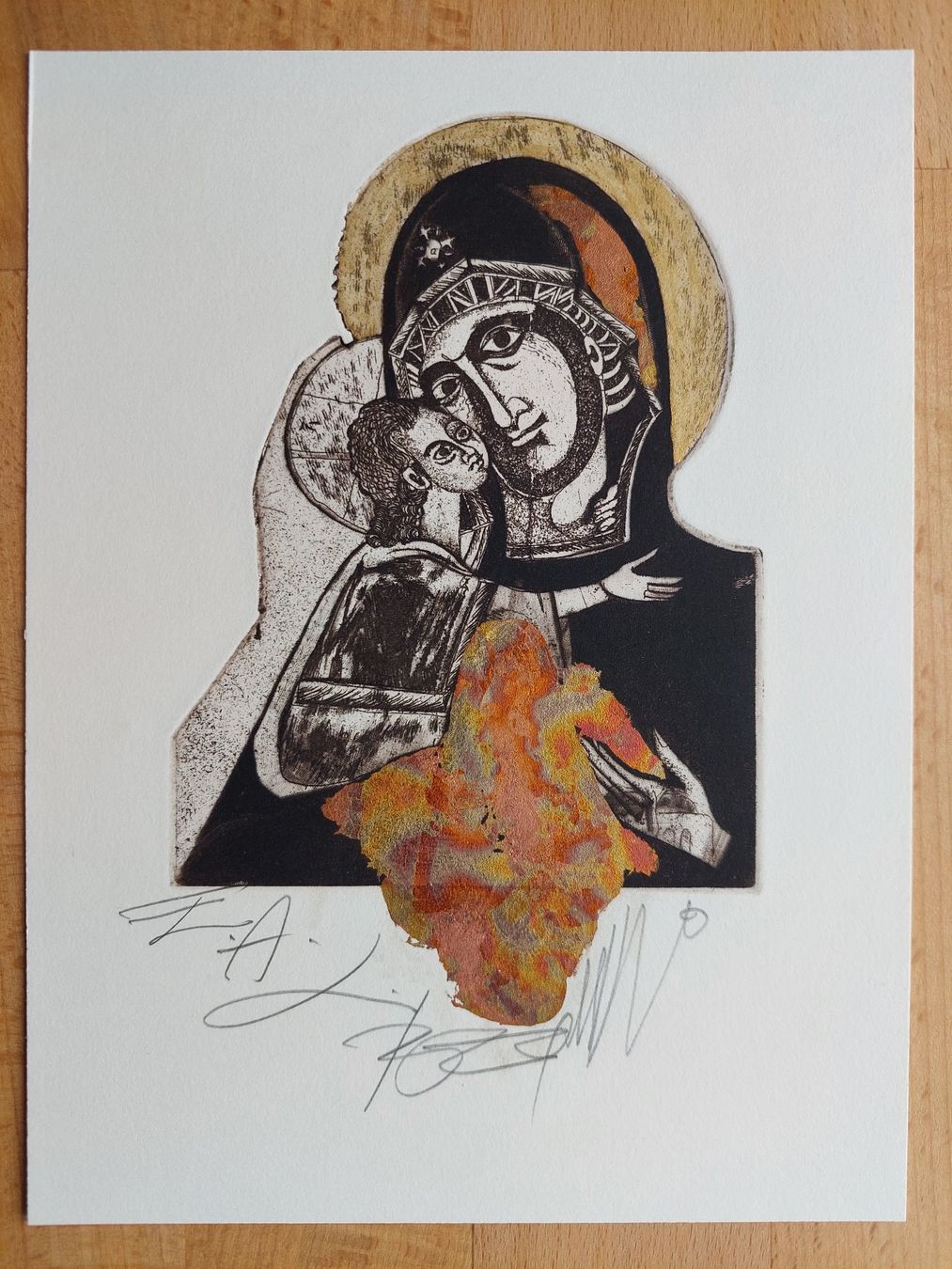 Dipinti: Exlibris Leo Bednarik - Original Radierung Religion – Usato da Obfelden venduto da Exlibris-Art