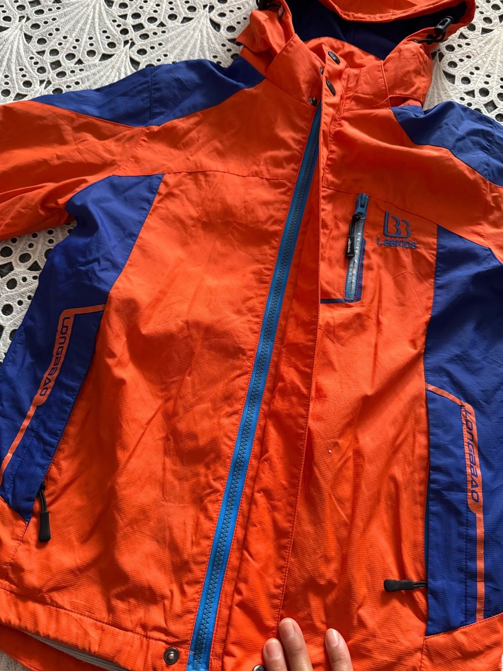 Jacken & Mäntel: Orange blaue Junge Jacke Winterjacke Grösse ca 128 – Gebraucht aus Frenkendorf von Style365 3