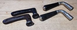 Vintage Türgriffe Set 4-teilig schwarz silber