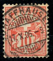 CH - Ziffermuster - SBK Nr. 61 - Vollstempel Schaffhausen