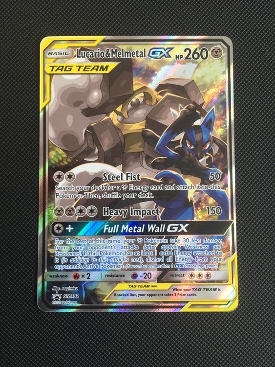 Carte Pokémon Lucario&Melmetal gx promo (tag team) | Kaufen auf Ricardo