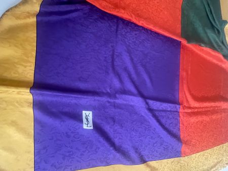 YSL Saint Laurent - Schal -Silk Scarf - Foulard