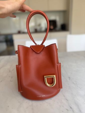 Danse Lente Ledertasche Braun wie Staud, By Far, ATP, Furla