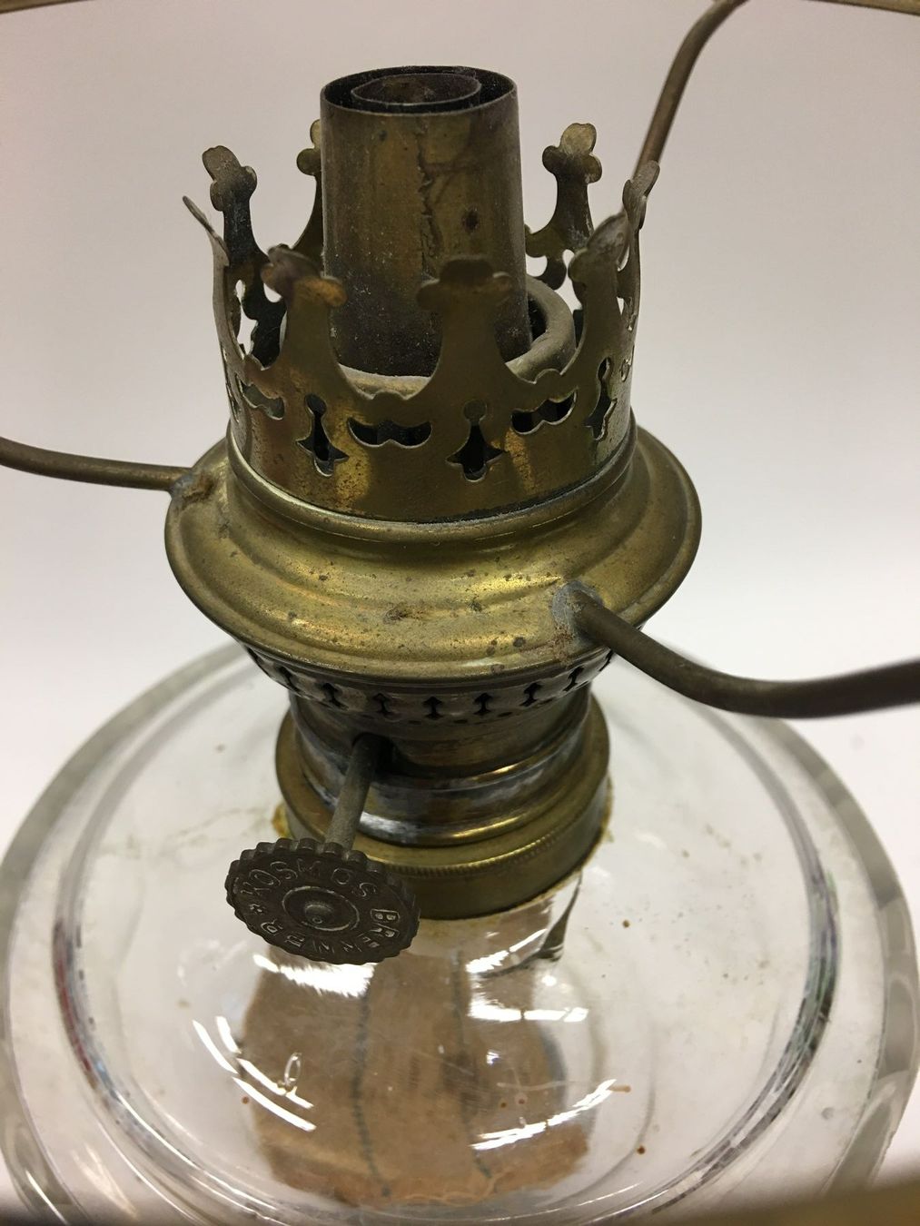 Lampade: Petrollampe Kosmos Brenner Milchglasgrün – Usato da Olten venduto da ELHANDEL 5