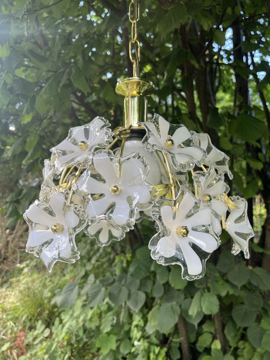 Eglo Kronleuchter & Deckenlampen: Lampe EGLO Florale Blumen Messing-Hängeleuchte – Gebraucht aus Degersheim von melilalelahuh69 1