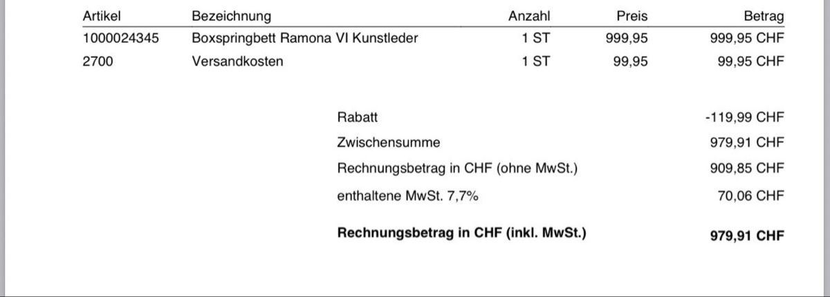Letti: Boxspringbett Ramona VI – Usato da Bülach venduto da gie_5dgk 1