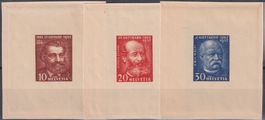 1932, Probedrucke der Ausgaben GOTTARDBAHN, 750.-+ATTEST