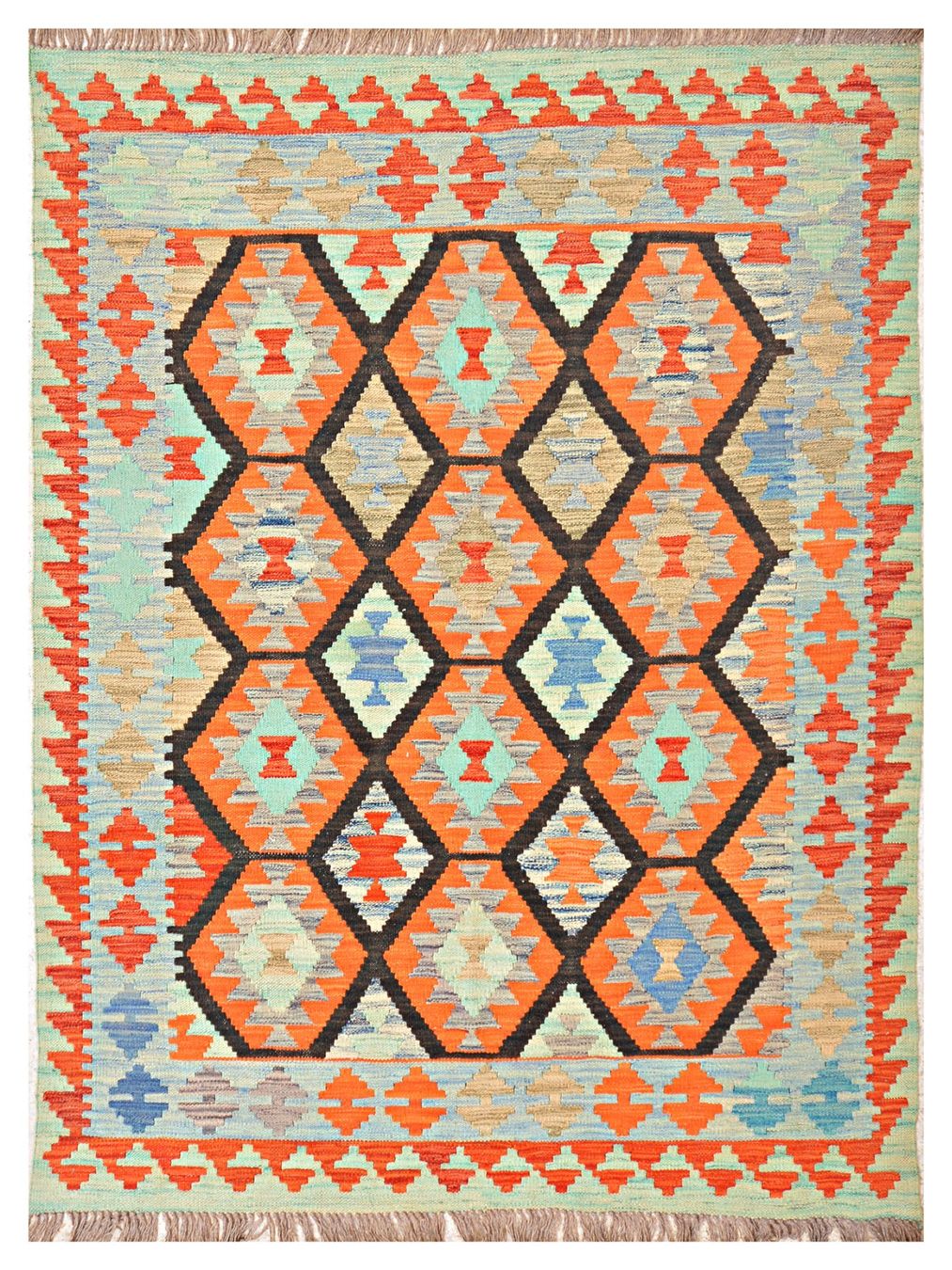 Kilim Tappeti: Oriente Kelim Teppich 150x200 Cm – Nuovo e nell'imballaggio originale da Lahore venduto da Fairways79