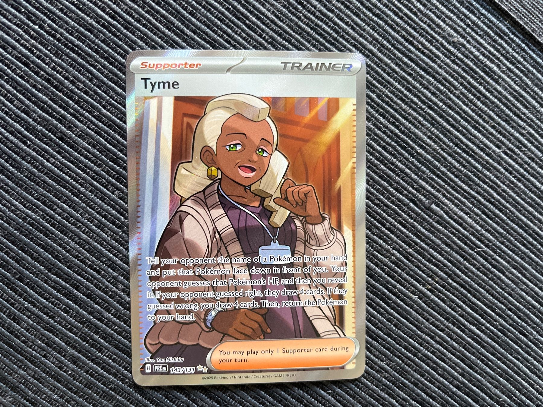 Pokémon Carte collezionabili: Pokemon Tyme Fullart Prismatic Evolutions near Mint – Nuovo (secondo la descrizione) da Wabern venduto da Collectfun