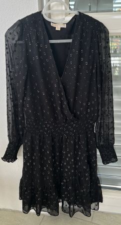 Michael Kors Cocktailkleid schwarz/silber Grosse M