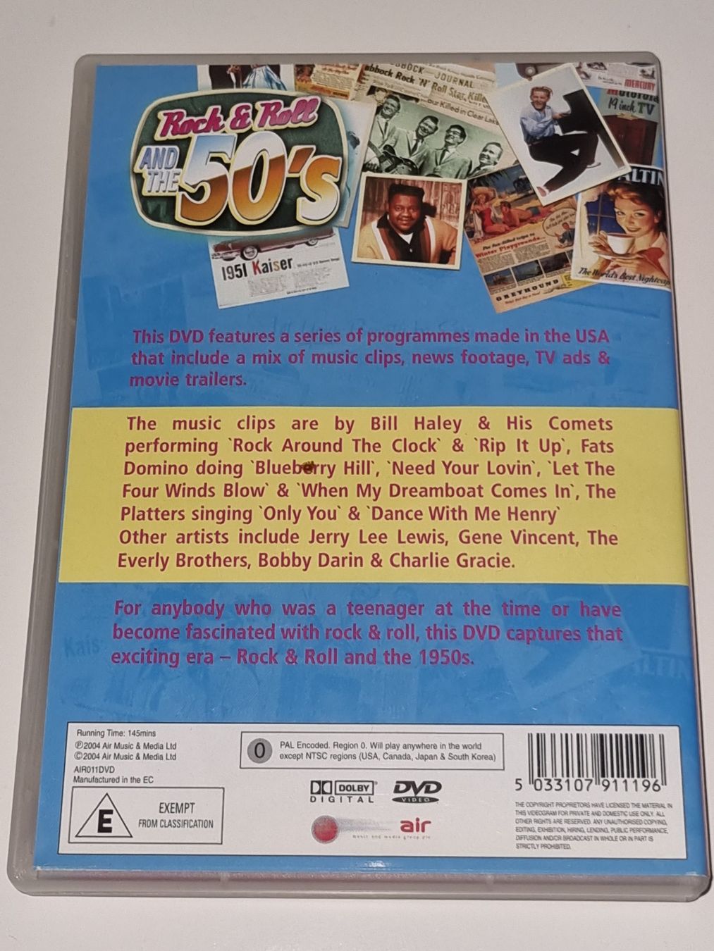 Tutti i DVDs: DVD: Rock & Roll and the 50's – Usato da Ehrendingen venduto da Thomas_2 1