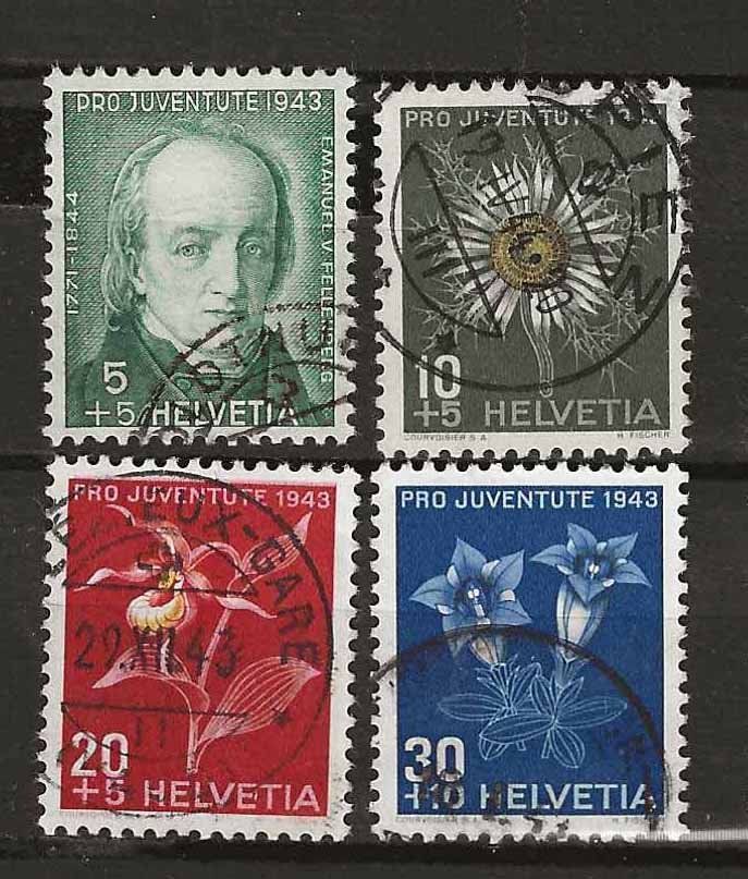 Tutti i francobolli: PJ043 - Pro Juventute 1943 obl. – Usato da Trélex venduto da Phil_Albert