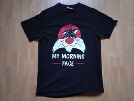 T-shirt Looney Tunes, "Sylvester", taille M, noir,