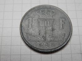 Belgien 1 Franken, 1942 Legende - 'BELGIE - BELGIQUE'