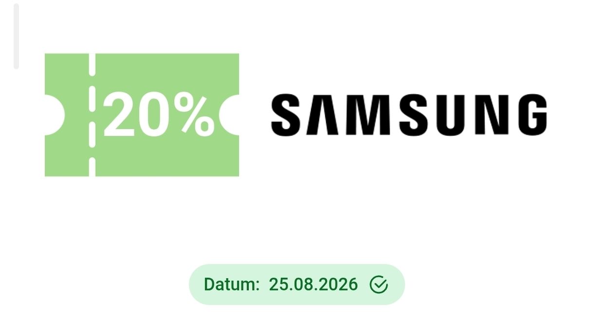 Bons: Samsung.ch Gutschein 20% – Neuf avec emballage d'origine à Oftringen par noe_fl5h