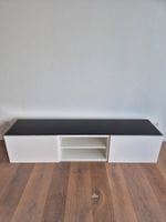 IKEA TV-Bank und ober Schrank  weiss Hochglanz – 180 cm