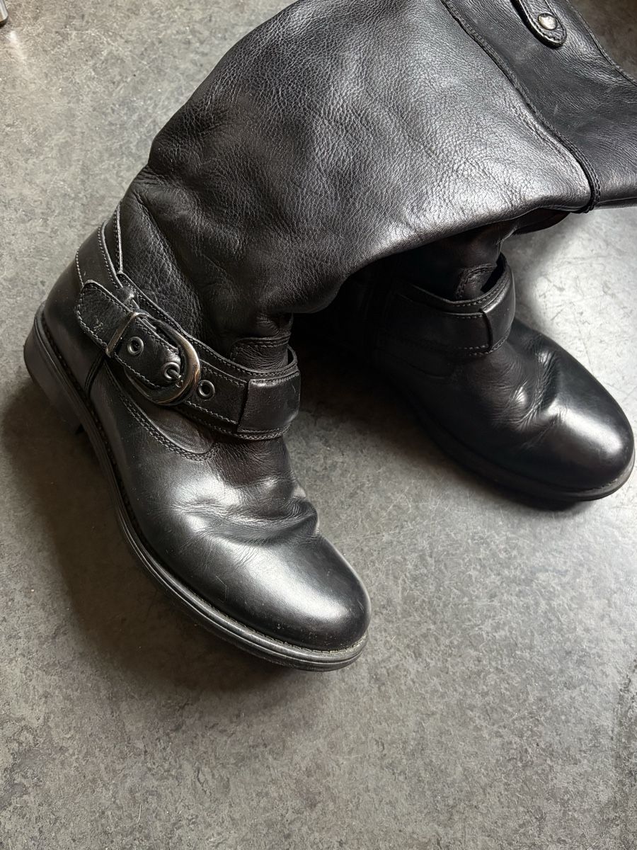 Damenschuhe: Damen Stiefel Leder schwarz gefüttert – Gebraucht aus Zürich von megastored 3
