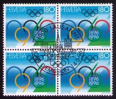 1996_895_100 JAHRE OLYMPISCHE SPIELE_Olympische Ringe_Vb ET!