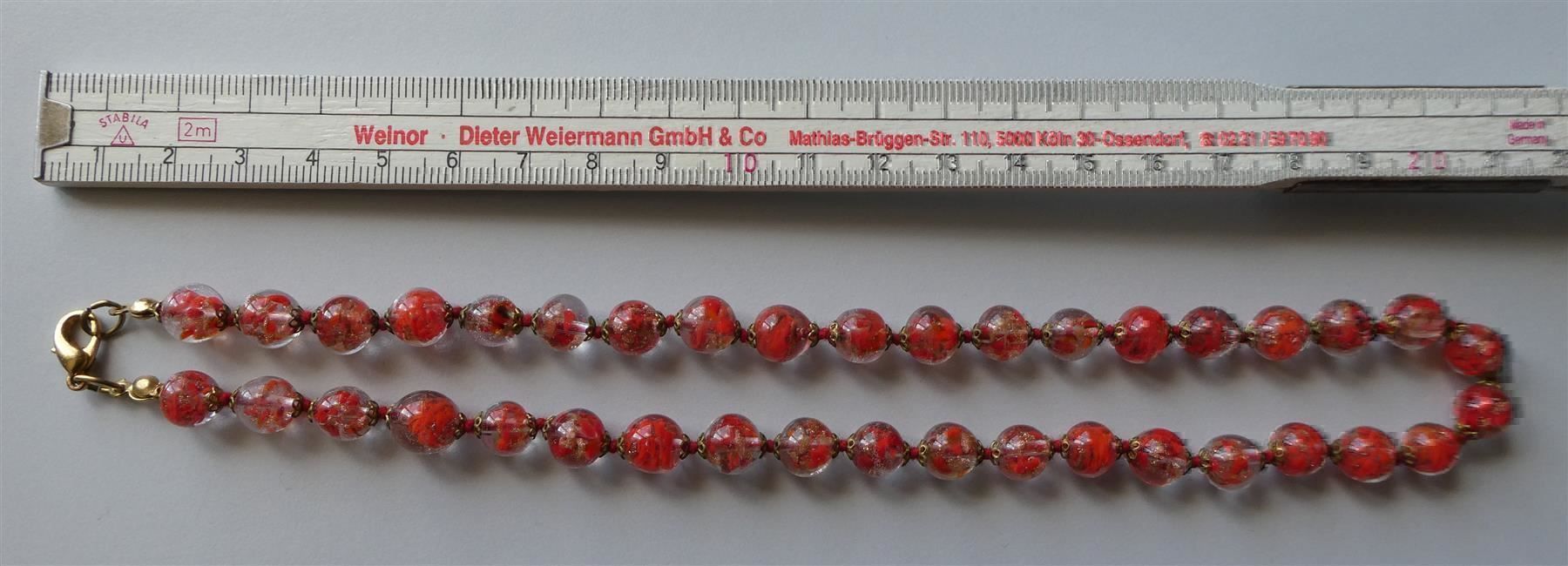 Catenine: Halskette Glasperlen Korallen – Usato da Frauenfeld venduto da dhour 6