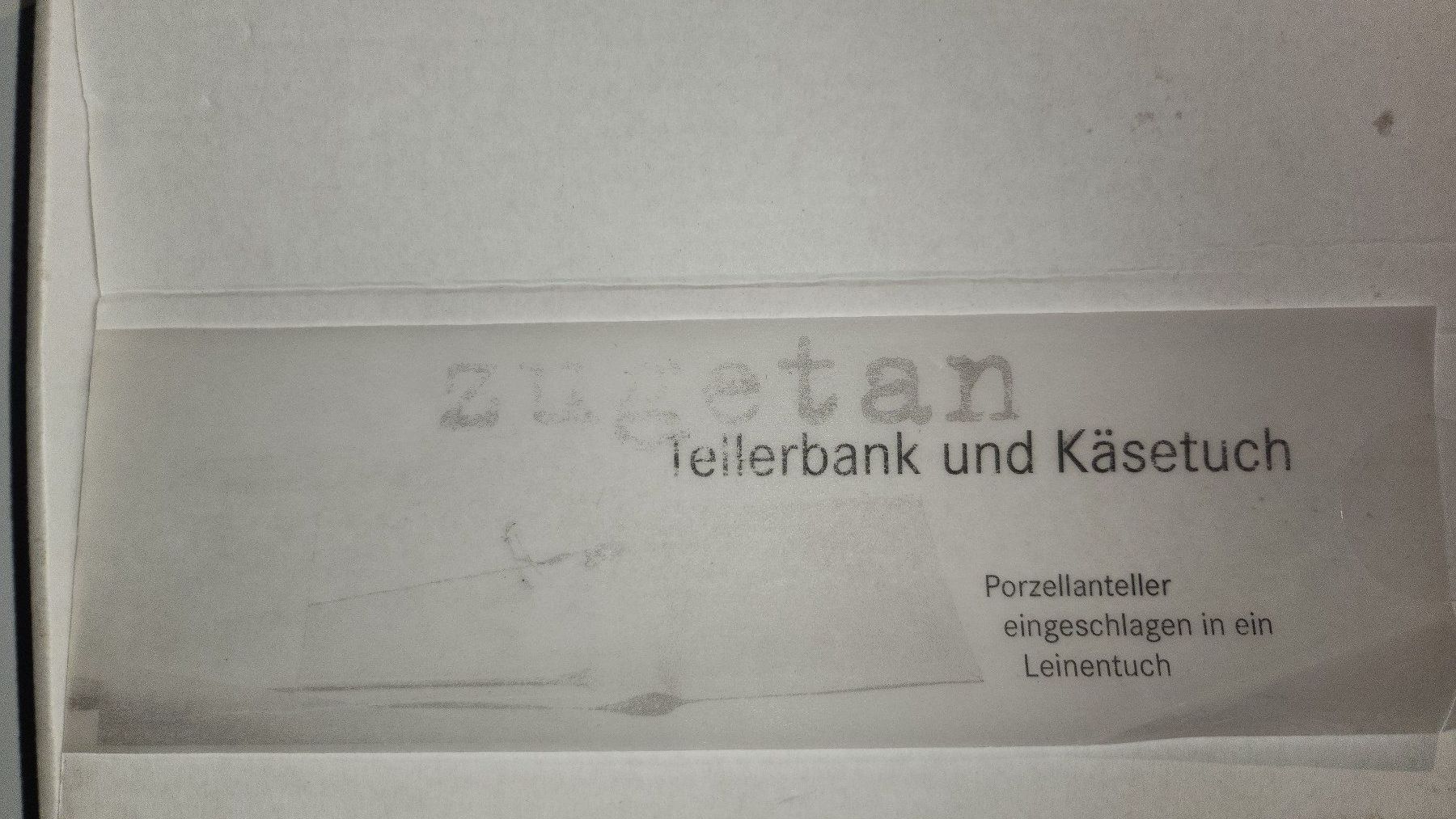 Servierplatten: Elegante Käseplatte: mit Leinen- Käsetuch – Neu (gemäss Beschreibung) aus Weiningen ZH von Annakatharina 3