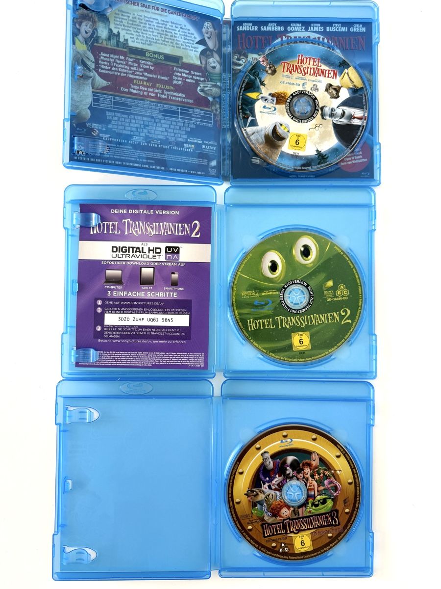 Tutti i DVDs: Hotel Transsilvanien 1, 2, 3 Blu-ray – Usato da Couvet venduto da Aura_aura 1