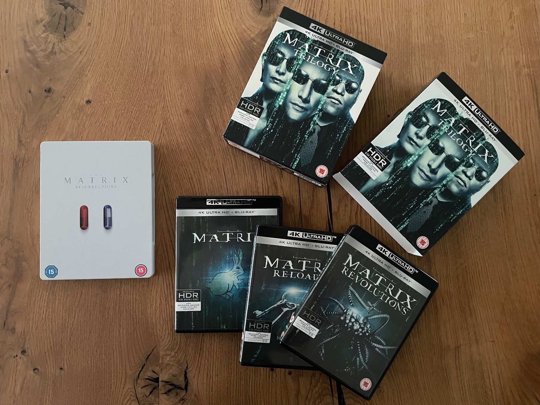 Alle DVDs: Matrix 1-4 4K UHD Bluray – Gebraucht aus Schötz von
