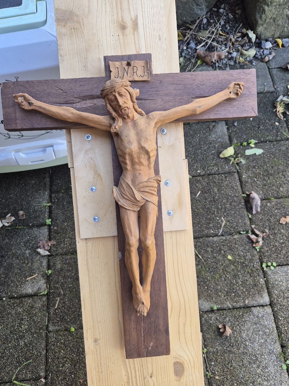 Statuette: Holzkreuz J.N.R.J – Usato da Marbach SG venduto da Allrounders69