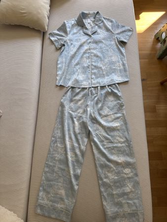Mia La La, light blue pyjama set, = Size EU XS or S 