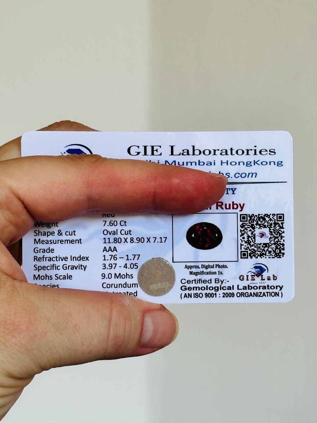 Pietre preziose: 7.60 Ct Certified – Nuovo e nell'imballaggio originale da Genève venduto da AWWA 9