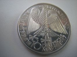 10DM-SILBER-GEDENKMÜNZE 1987