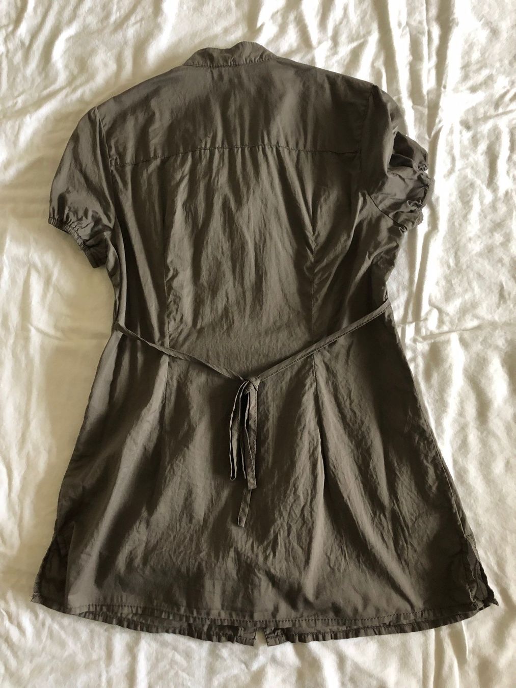 Camicette: Street One, Kurzarm-Bluse mit Bindegürtel, hellbraun, Gr. 34 – Nuovo (secondo la descrizione) da Basel venduto da Solaia28 3