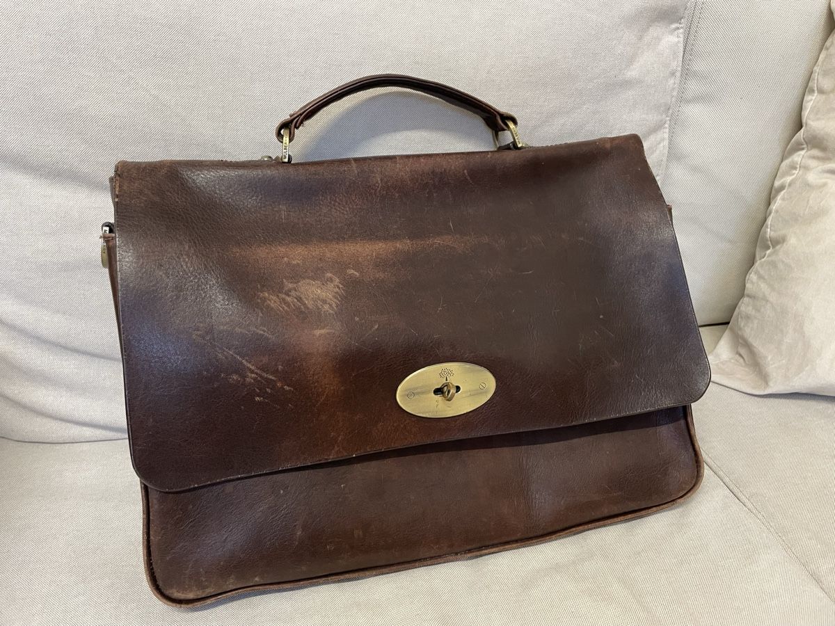Borse: Braune Ledertasche aus Istanbul – Usato da Malters venduto da phi_f69q