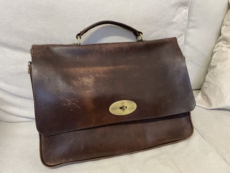 Braune Ledertasche aus Istanbul