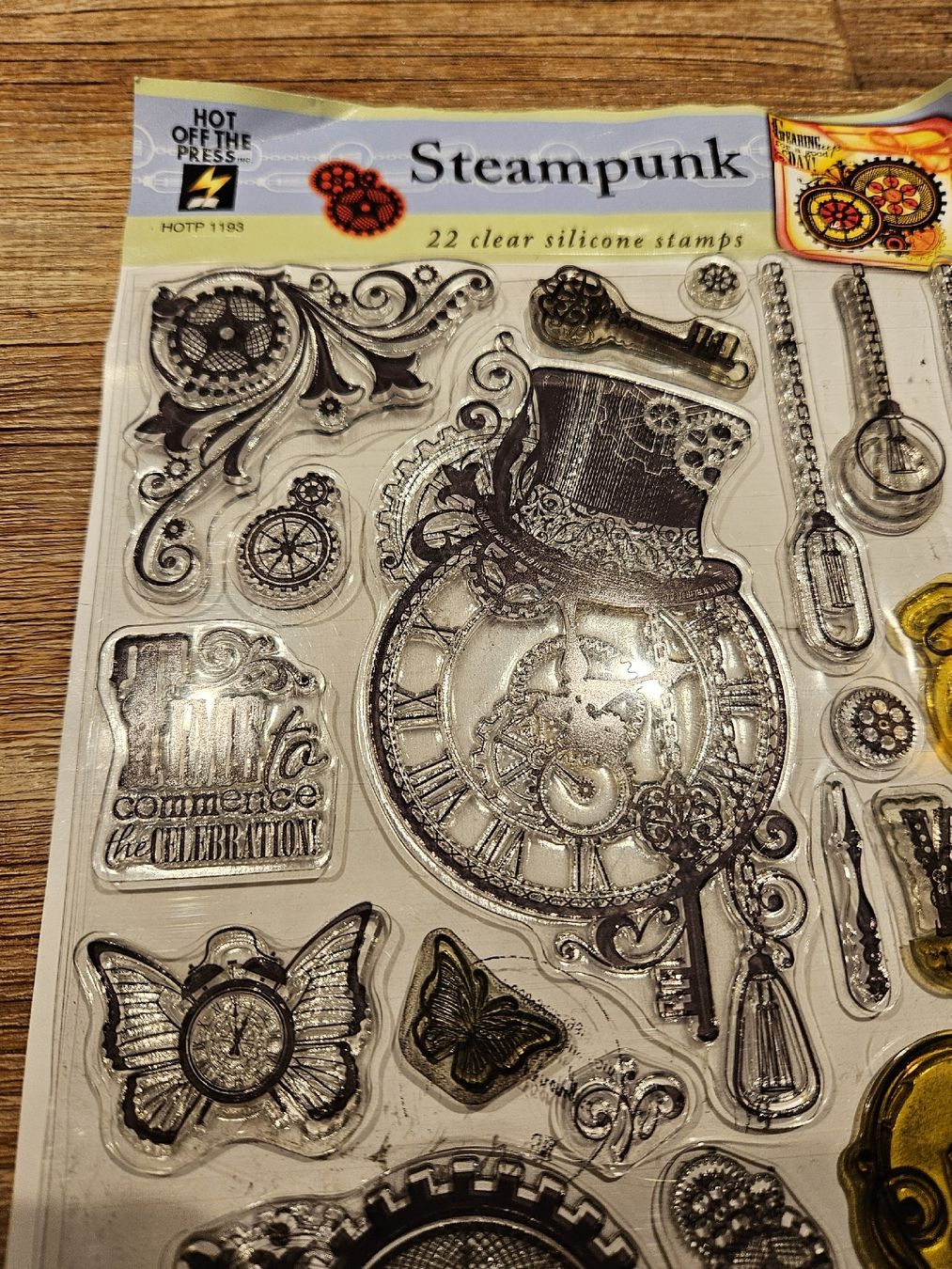 Timbri: Steampunk Silikon Stempel Set, 22 Stk.komplett! – Usato da Bertschikon Gossau venduto da simla09 1