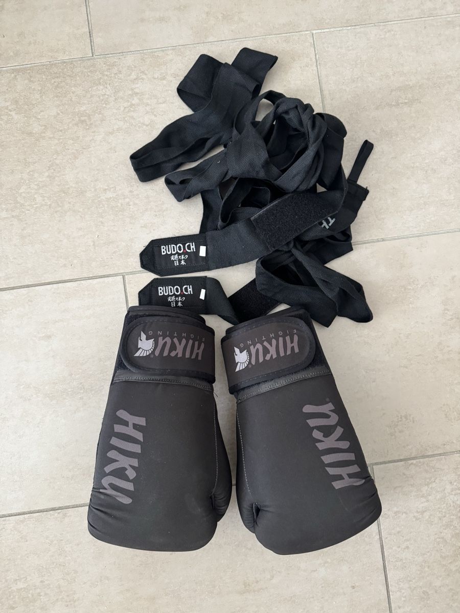 Handschuhe & Handstulpen: Kickbox-Set: Boxhandschuhe + Schienbeinschoner – Neu (gemäss Beschreibung) aus Zürich von bar_cn8p