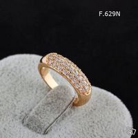 Goldring mit Zirkonia Steinen - Gr. 53 /54/55/56